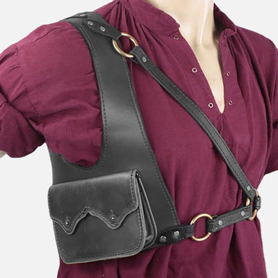 Underarm Side Shoulder Purse For Women Retro Viking Holster