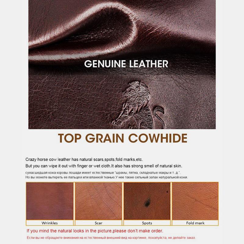 RFID Durable Genuine Leather Wallet