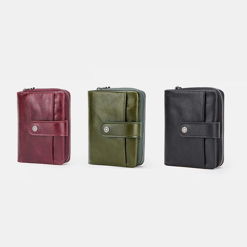 RFID Multifunctional Leather Vintage Wallet