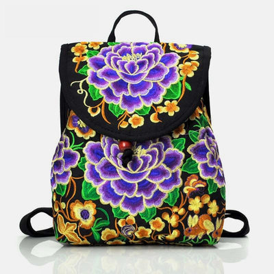 Ethnic Vintage Embroidered Travel Backpack