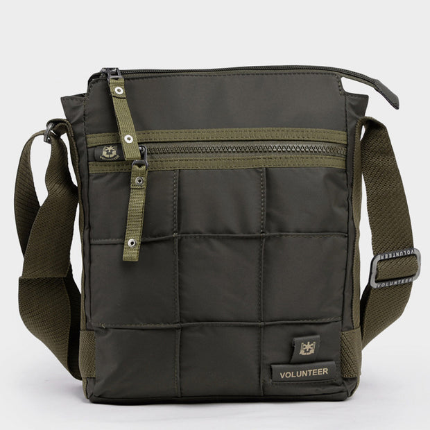Waterproof Multi-Compartment Casual Messenger Bag 