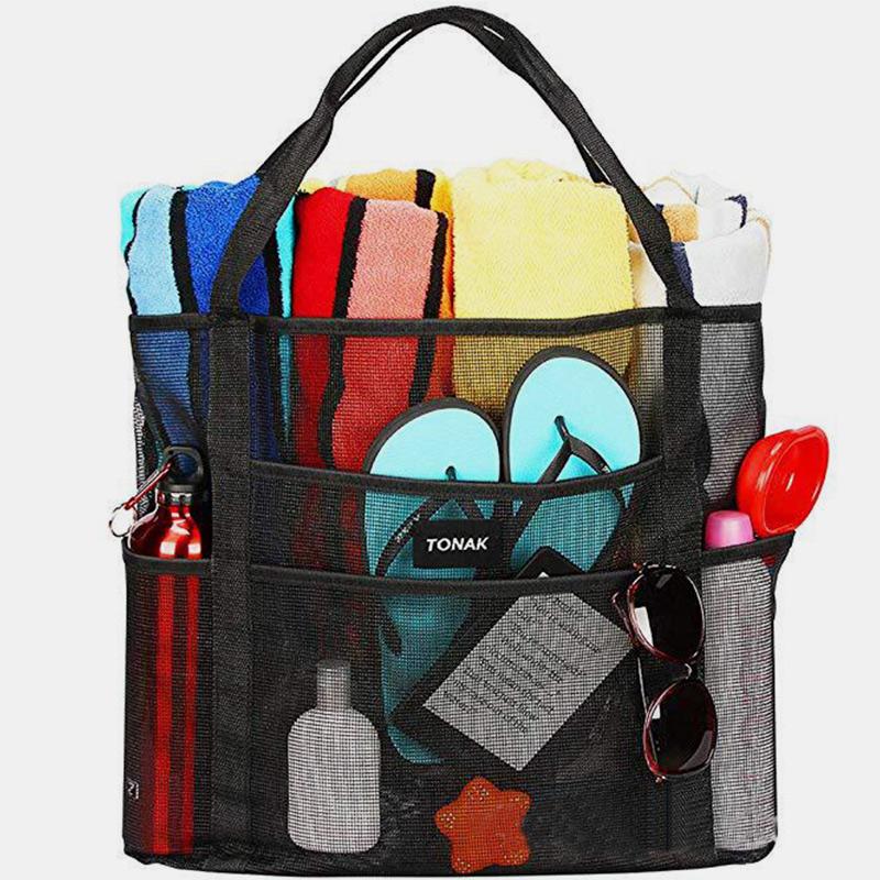 Oversize Beach Bags Carry Mesh Totes