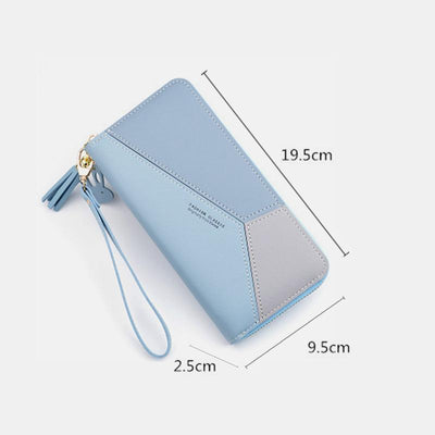 Large Capacity Tassel Wallet Purse Wristlet