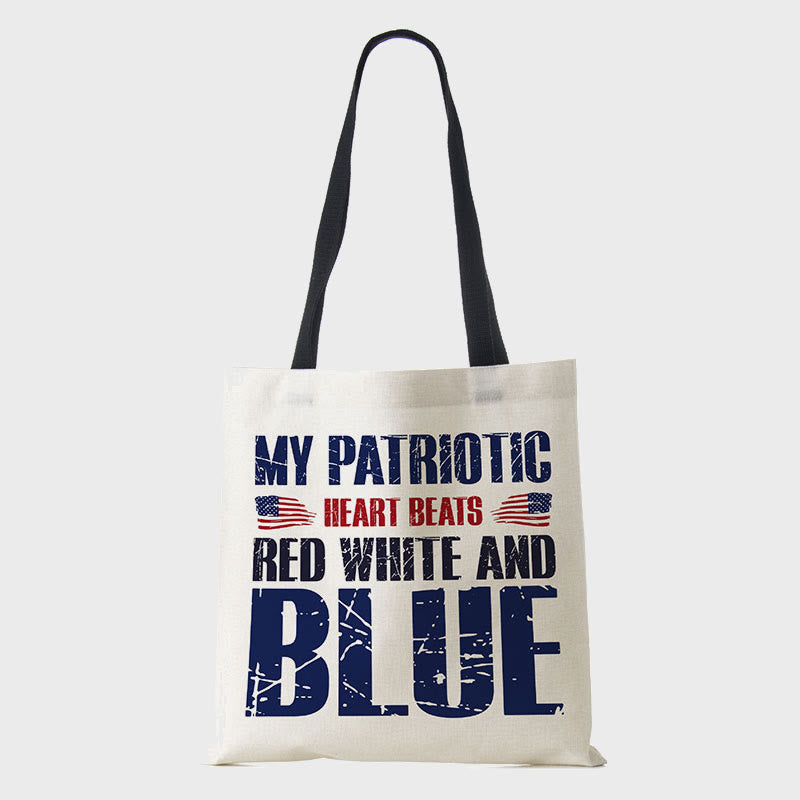 Tote For Women American Flag Printing Multiple Pattern Shoulder Bag