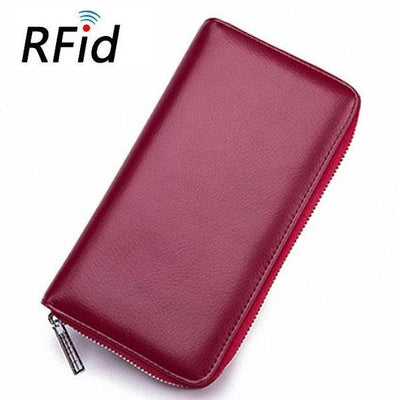 RFID Genuine Leather Card Wallet