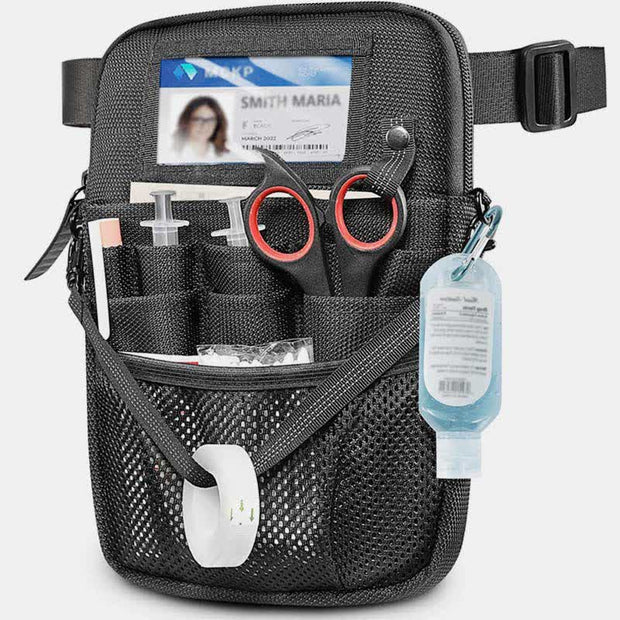 Nursing Waist Bag with Medical Gear Pockets Tape Holder Nurse Waist Pouch