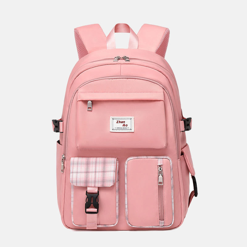 Backpack For Teenage Students Multi Pockets Large Capacity School Bag