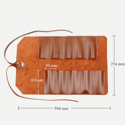 Leather Roll Up Tool Pouch Bag Tool Organizer Retched Bag