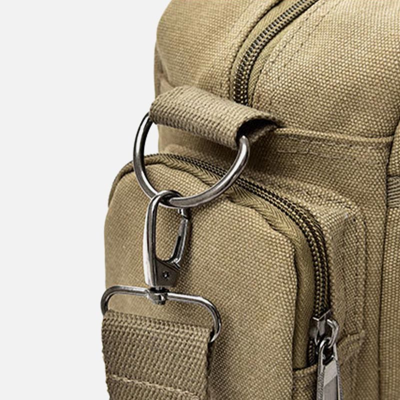 Messenger Bag for Men Casual Canvas Multi-Pocket crossbody bag