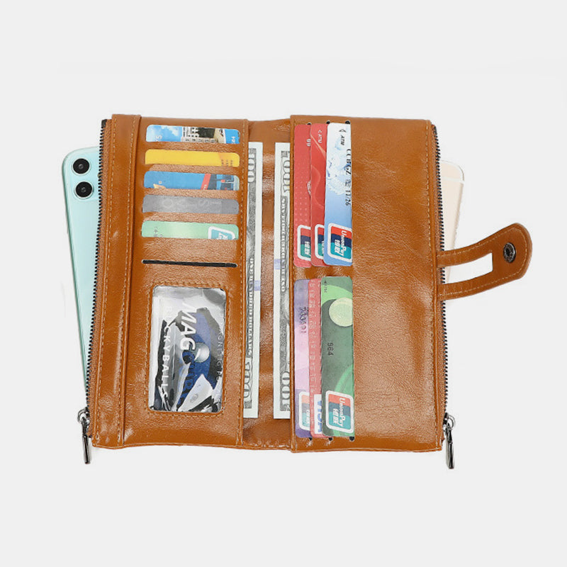 Multi-Slot RFID Vintage Long Purse