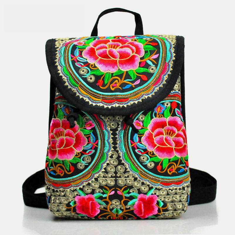 Ethnic Vintage Embroidered Travel Backpack