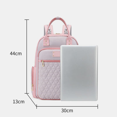 Portable Mommy Bag For Women Outdoor Waterproof Multifunctional Oxford Backpack