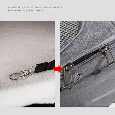 Rolling Pet Carrier Foldable Breathable Pull Rod Pet Bag