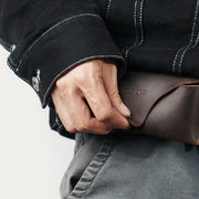 Retro Glasses Storage Bag Portable Lightweight Leather Belt Purse