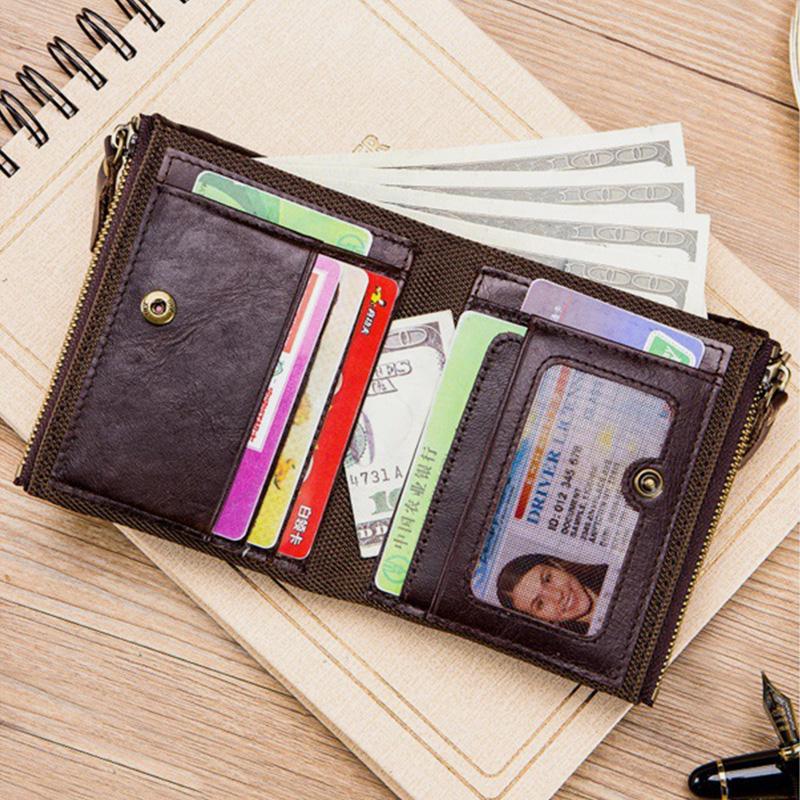 RFID Durable Genuine Leather Wallet