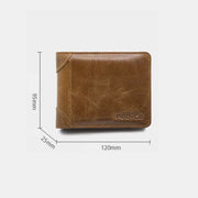 Men's Real Leather Wallet Bifold Multi-slot with Detachable Card Holder