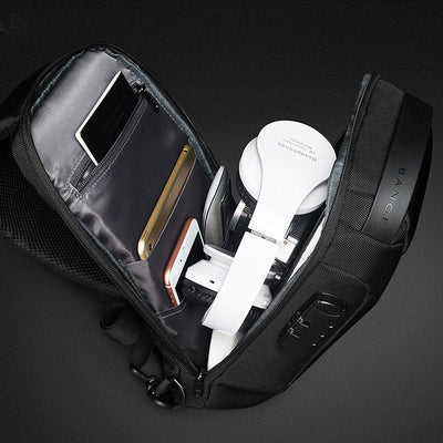 Waterproof Sling Bag With USB Charging Port