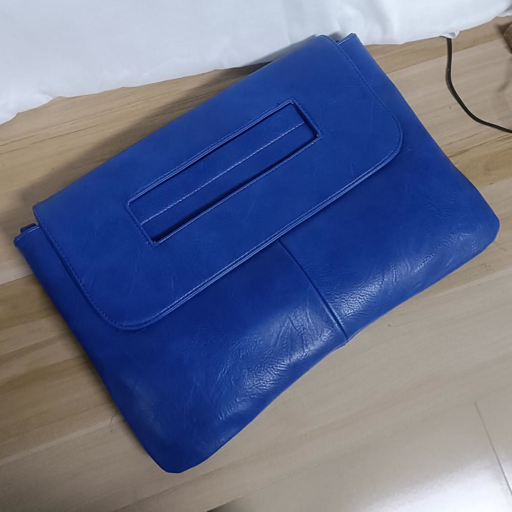 Vegan Leather Shoulder Bag Clutch For Women Fashion Handbag with Crossbody Strap