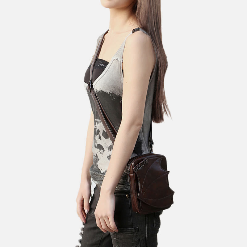 Adjustable Crossbody Bag For Women Punk Hip Bag Phone Bag