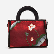 Ethnic Style Tote Floral Embroideried Crossbody Bag For Women