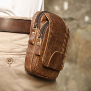 Waist Bag For Men Daily Outdoor Retro Wear Belt Fanny Pack