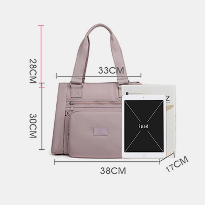 Multi-Pocket Waterproof Lightweight Elegant Handbag Shoulder Bag