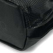 Glossy Snakeskin Grain Tote For Women Genuine Leather Handbag