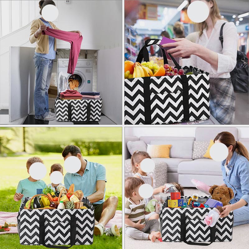 Storage Bag For Home Travel Foldable Clothing Clutter Storage Basket