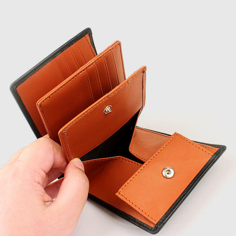 Wallet For Men RFID Genuine Leather Multiple Card Slot Purse