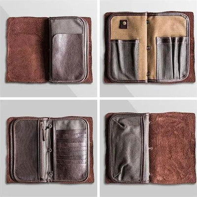 Limited Stock: Men Vintage Multifunctional Business Long Wallet