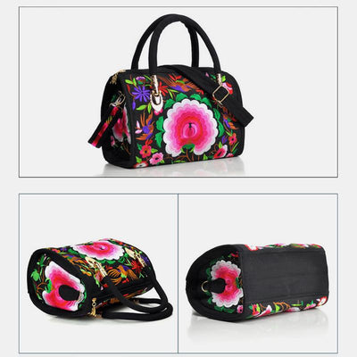 Large Capacity Multicolor Embroidered Ethnic Tote