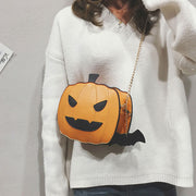 Halloween Pumpkin Chain Crossbody Bag