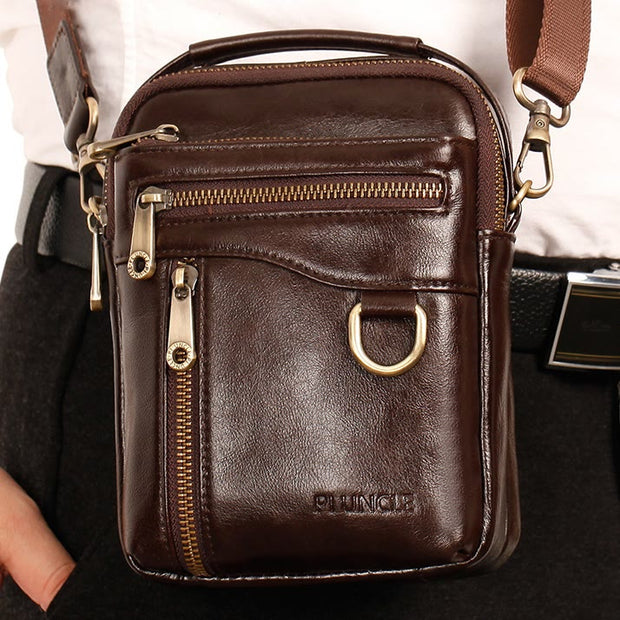 Multifunctional Leather Phone Bag Waist Bag Crossbody Bag