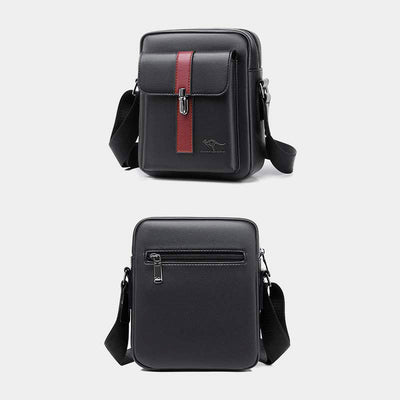 Messenger Bag for Men Soft PU Leather Casual Crossbody Handbag