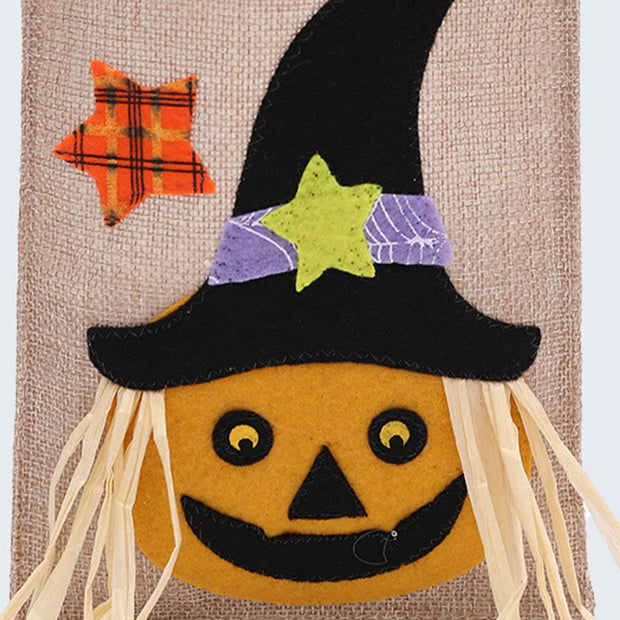 FREE TODAY: 2Pcs Halloween Creative Cartoon Pumpkin Witch Decorations Candy Bag