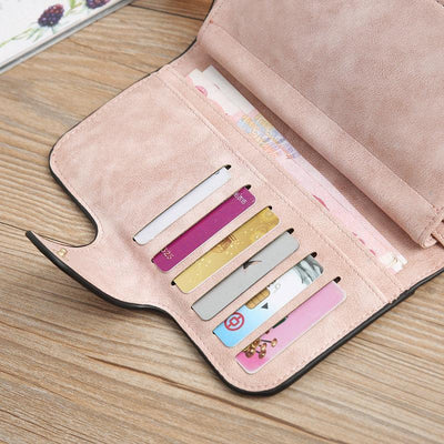 Retro Glamorous Multiple Slots Women Wallets