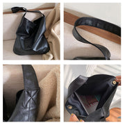 Soft Vegan Leather Tote For Women Commuter Classic Shoulder Bag