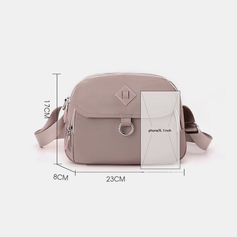 Crossbody Bag For Women Minimalist Waterproof Casual Nylon Shoulder Bag