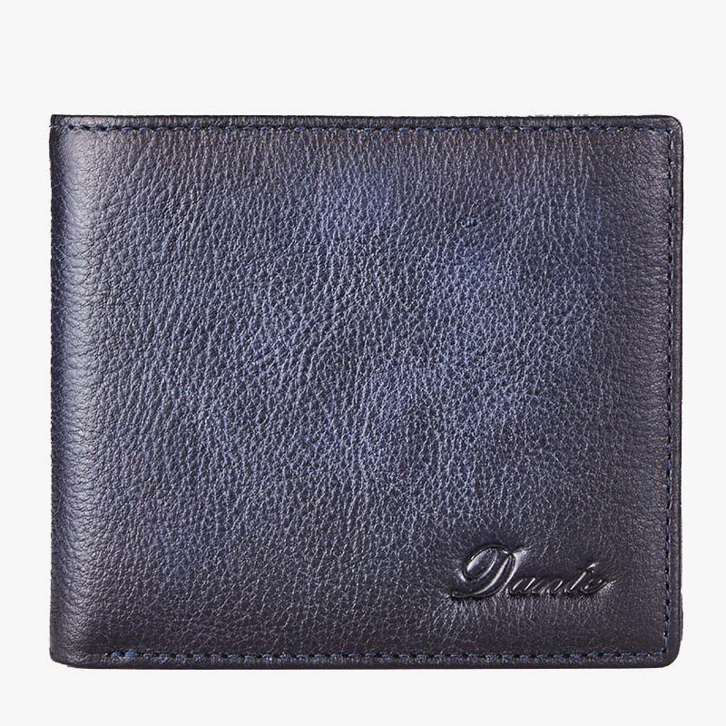 Retro Trifold Wallet For Men RFID Blocking Leather Purse