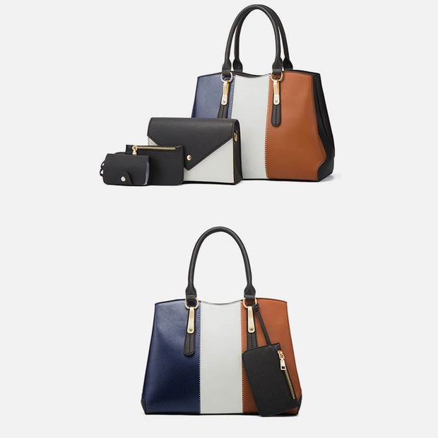 Contrast Color Bag Set For Women Simple Elegant Lady Bag