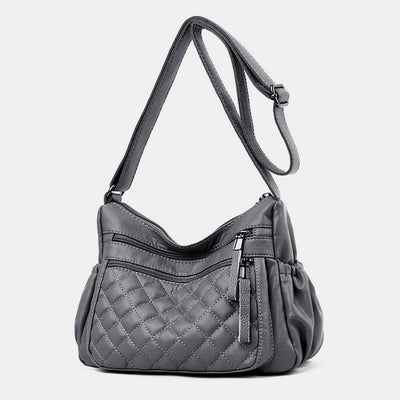 Large Capacity Leather Crossbody Bag