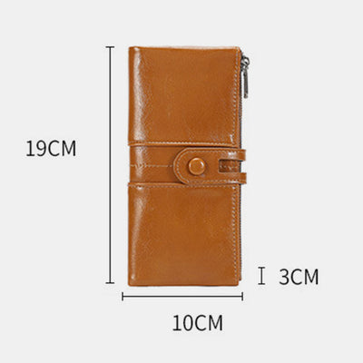 Multi-Slot RFID Vintage Long Purse