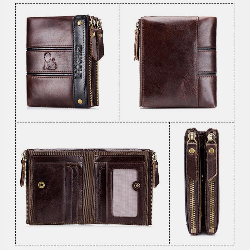 RFID Durable Genuine Leather Wallet