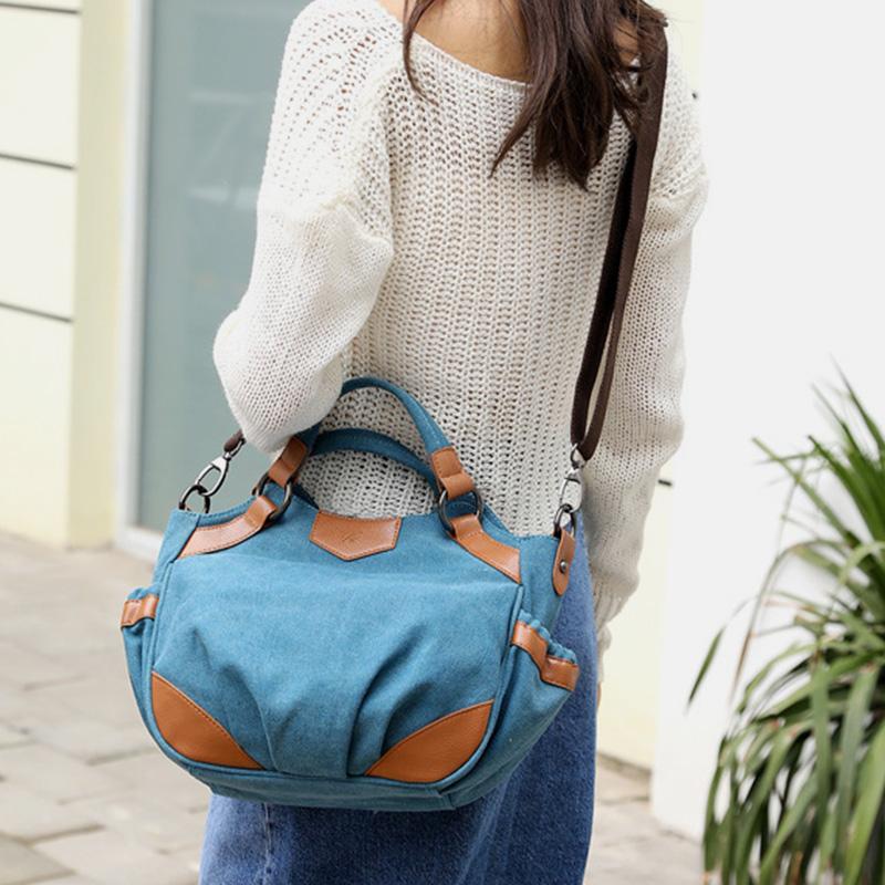 Large Capacity Vintage Shoulder Crossbody Bag