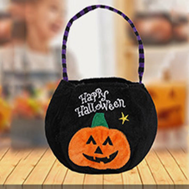 Halloween Pumpkin Decorative Cute Cartoon Round Candy Gift Bag