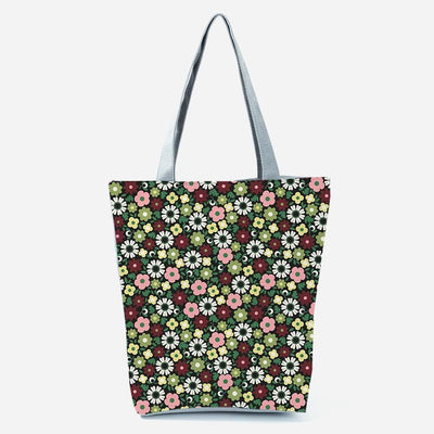 Tote Bag For Women Floral Print Large Capacity Shoulder Bag