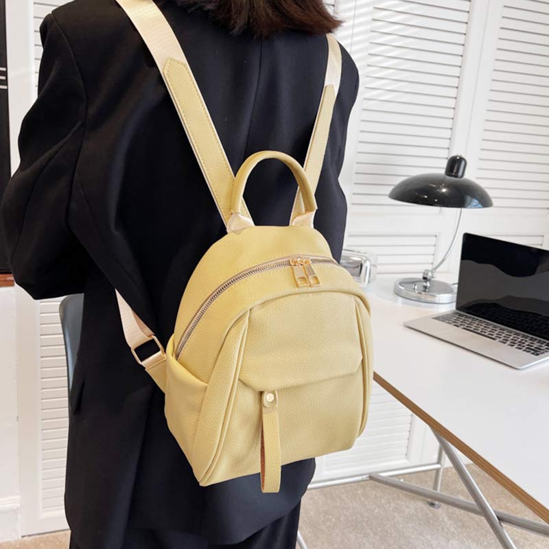 Women Mini Backpack Small Travel Casual PU Leather Daypack Purses