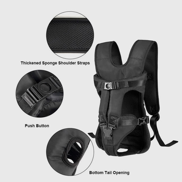 Pet Carrier For Outdoor Dogs Easy Carrying Front Chest Backpack