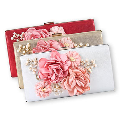 Floral Evening Clutch Bag