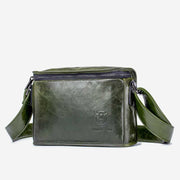 Large Capacity Genuine Leather Waterproof Messenger Bag